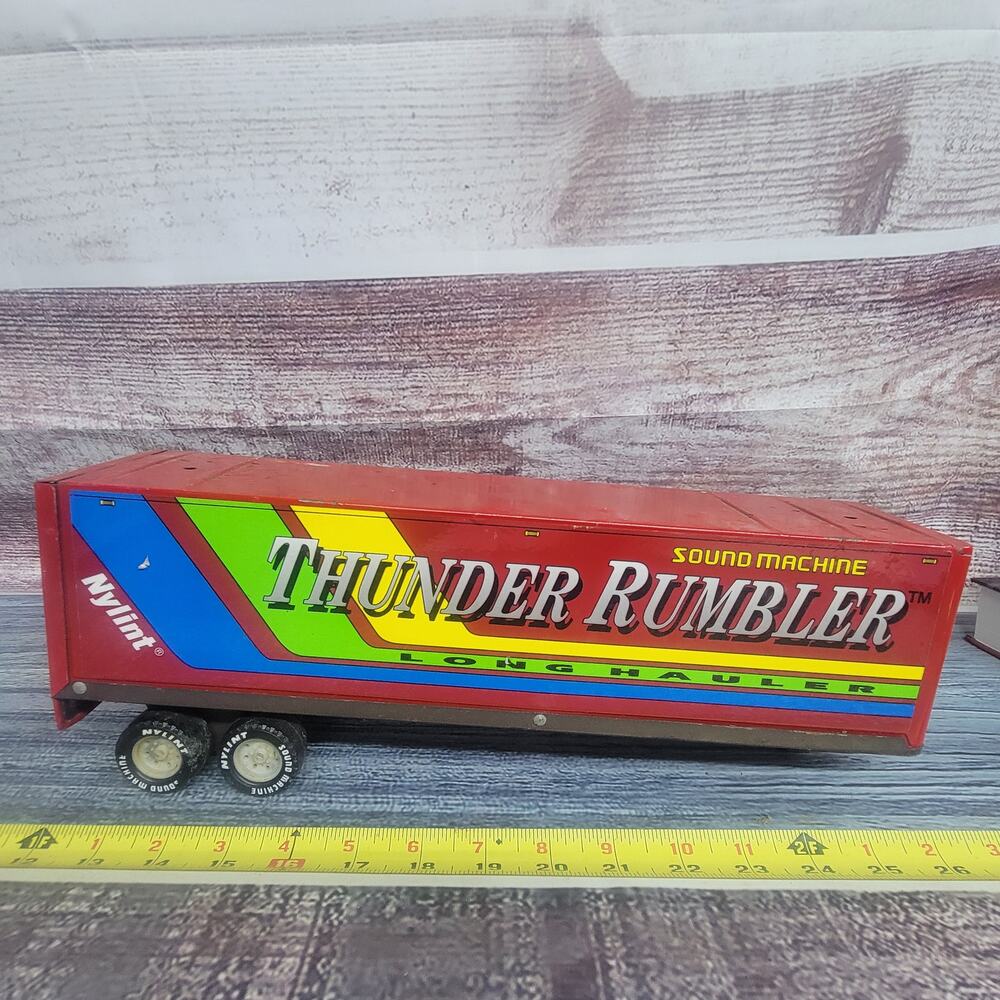 Nylint thunder rumbler Pressed Steel Semi Trailer multi color